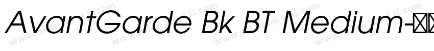 AvantGarde Bk BT Medium字体转换